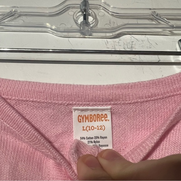 Gymboree Girls Cardigan Pink Button Up Size Large 10-12 - Picture 4 of 6